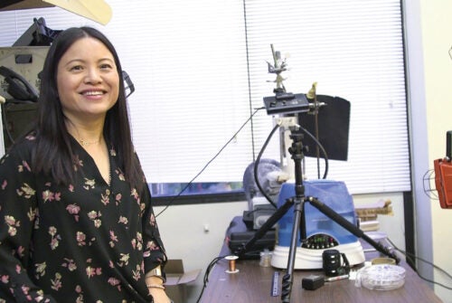 Shu Yang in her office