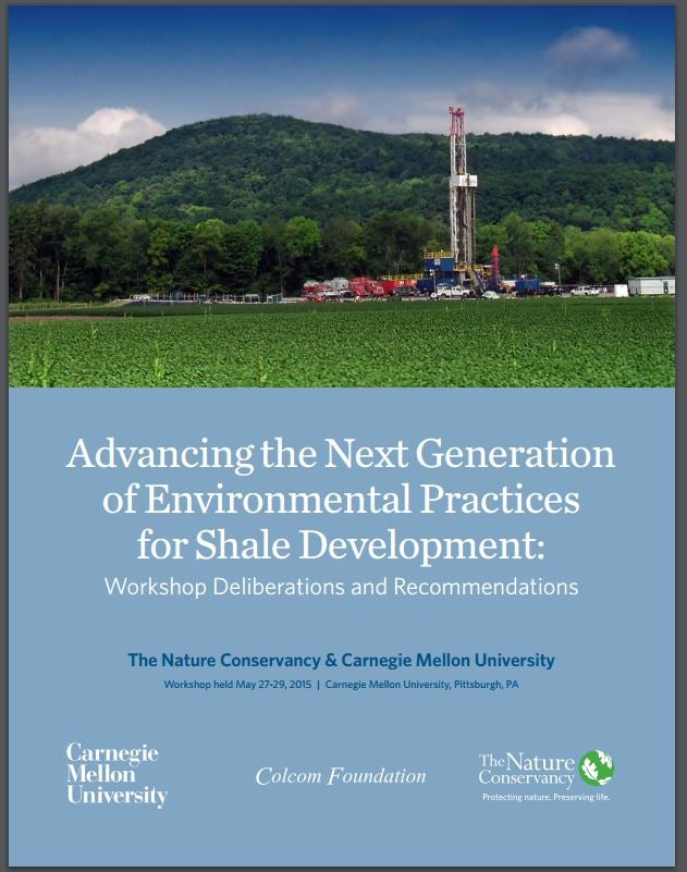 Cover of report: Advancing the next generation of environmental practices for shale development: Workshop deliberations and recommendations