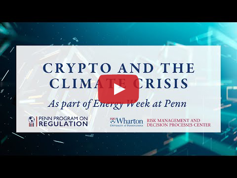 YouTube Screen for Crypto and Climate event