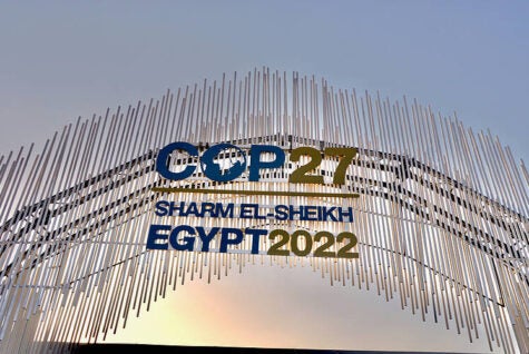 COP27 sign