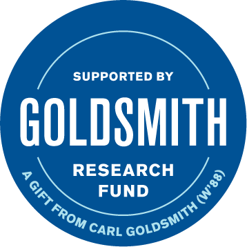 This seal includes the words: Supported by Goldsmith Research Fund.