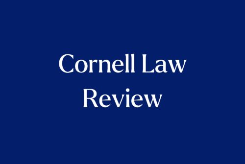 Cornell Law Review