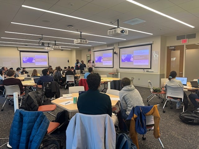 Students presenting in ENMG 5400: Clean Energy Deployment to Achieve Net Zero